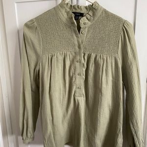 J. Crew Smocked Blouse, NWOT